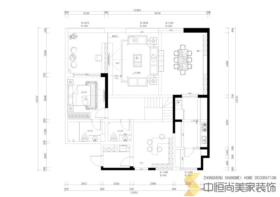 西安,西安家裝,西安家裝設(shè)計(jì),西安小戶型設(shè)計(jì)公司,裝修案例萬科大明宮效果圖