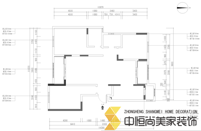 西安,西安家裝,西安家裝設(shè)計(jì),西安小戶型設(shè)計(jì)公司,裝修案例龍湖花千樹(shù)效果圖